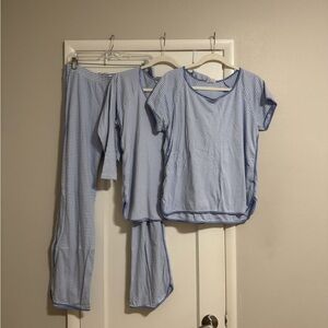 Lake Pajamas Long-Long Set with Extra Short Sleeve